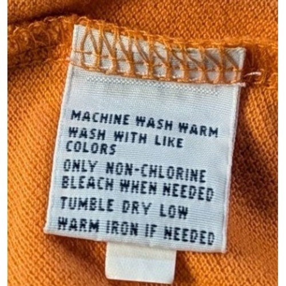 Polo Ralph Lauren Mens LT Tall Long Sleeve Polo Shirt Orange Green Pony Logo - Picture 11 of 12